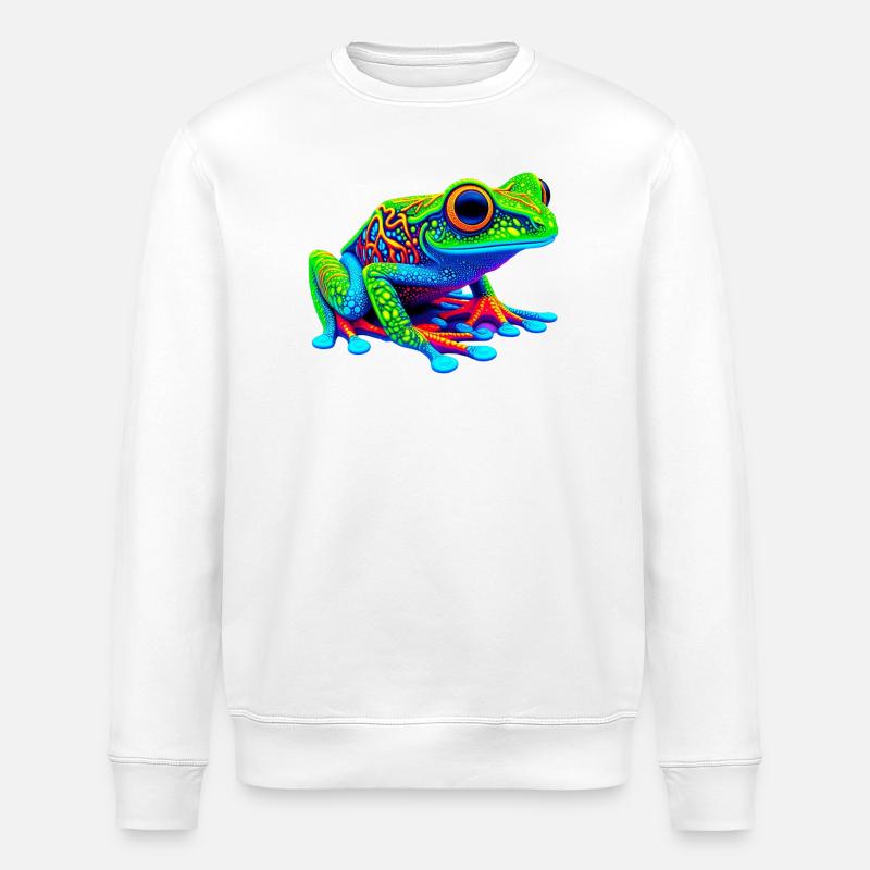 Frosch - Stanley/Stella Unisex Bio-Sweatshirt ROLLER - Weiß