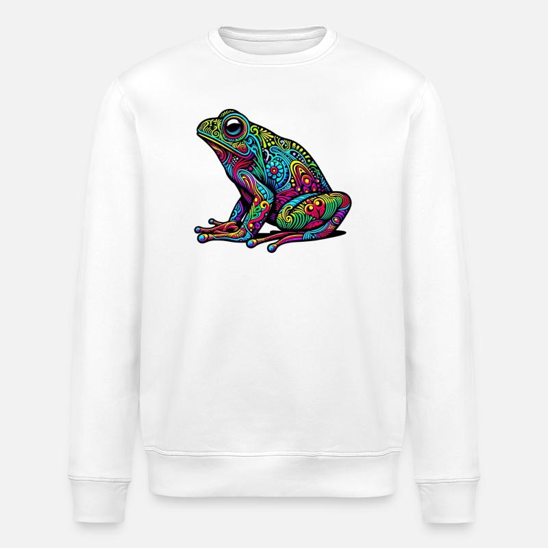 Frosch - Stanley/Stella Unisex Bio-Sweatshirt ROLLER - Weiß