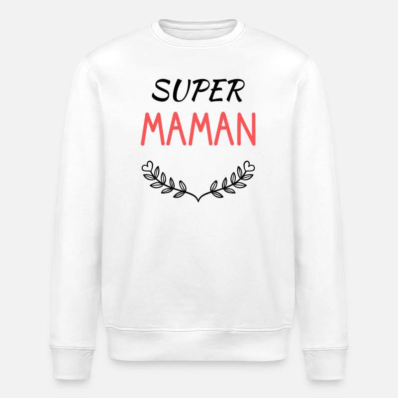 MAMIE - Sweat bio ROLLER Stanley/Stella Unisexe - blanc