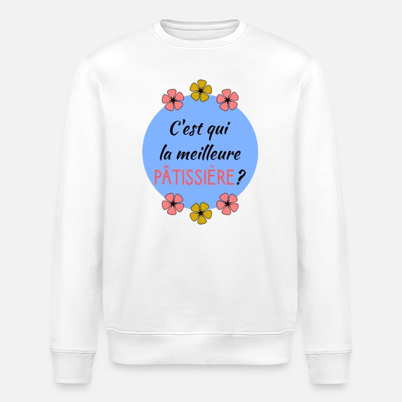 PATISSIERE - Sweat bio ROLLER Stanley/Stella Unisexe - blanc