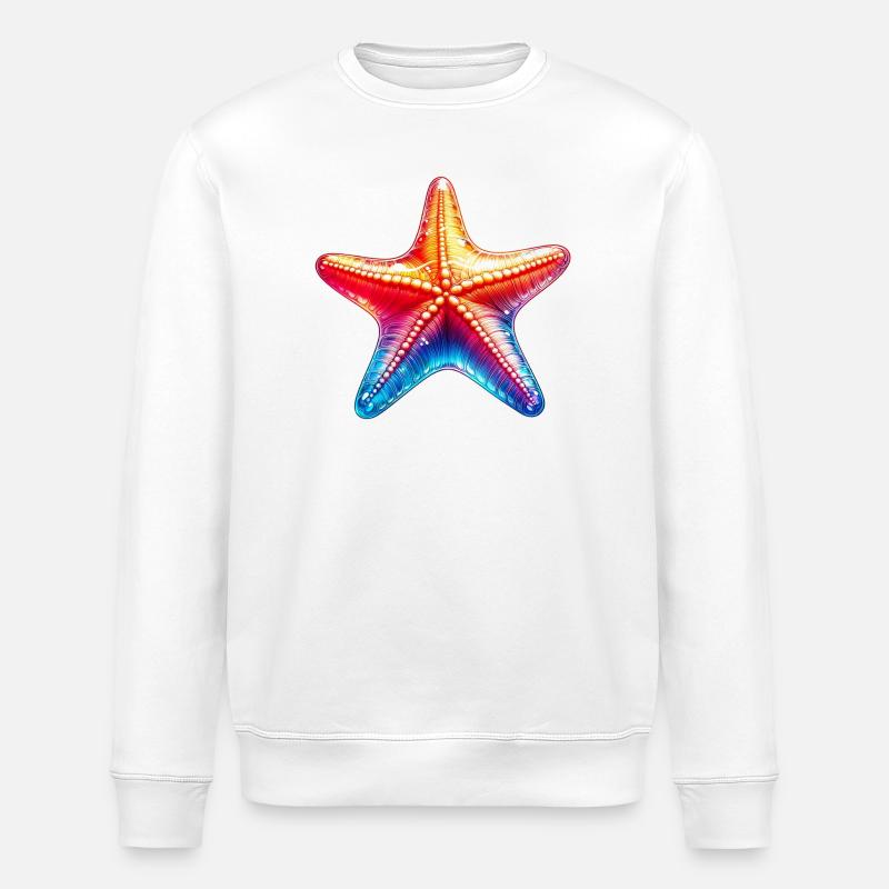 Seestern - Stanley/Stella Unisex Bio-Sweatshirt ROLLER - Weiß