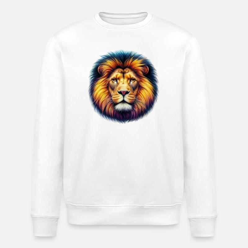 Löwe - Stanley/Stella Unisex Bio-Sweatshirt ROLLER - Weiß