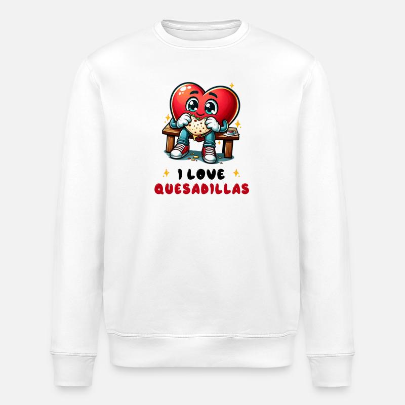 J'aime les Quesadillas Mexico - Sweat bio ROLLER Stanley/Stella Unisexe - blanc