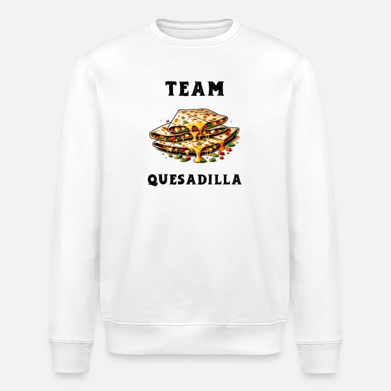 Team Quesadilla Mexico - Stanley/Stella ROLLER Unisex Organic Sweatshirt - white