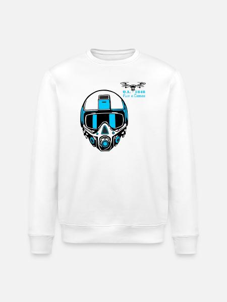 Drohnenpilot 2 - Stanley/Stella Unisex Bio-Sweatshirt ROLLER - Weiß