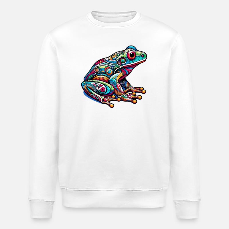 Grenouille - Sweat bio ROLLER Stanley/Stella Unisexe - blanc