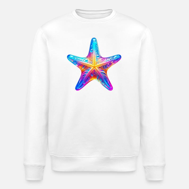 Seestern - Stanley/Stella Unisex Bio-Sweatshirt ROLLER - Weiß