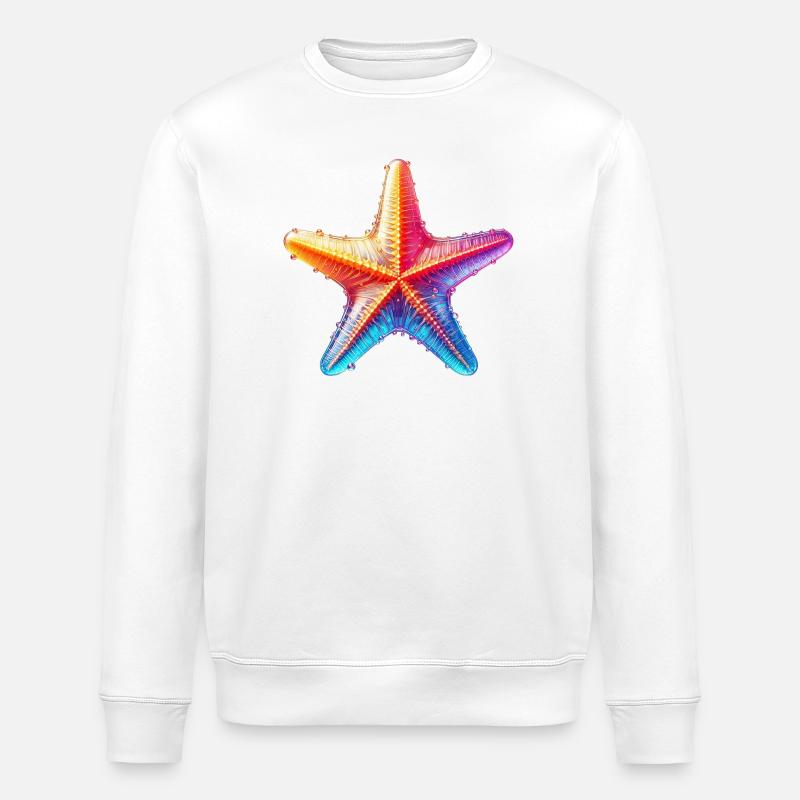 Starfish - Stanley/Stella ROLLER Unisex Organic Sweatshirt - white