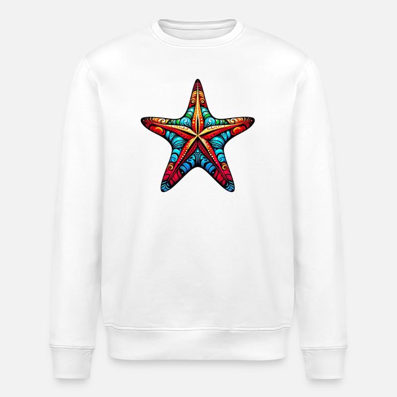 Seestern - Stanley/Stella Unisex Bio-Sweatshirt ROLLER - Weiß
