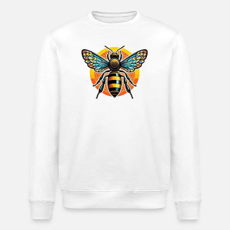 Biene - Stanley/Stella Unisex Bio-Sweatshirt ROLLER - Weiß
