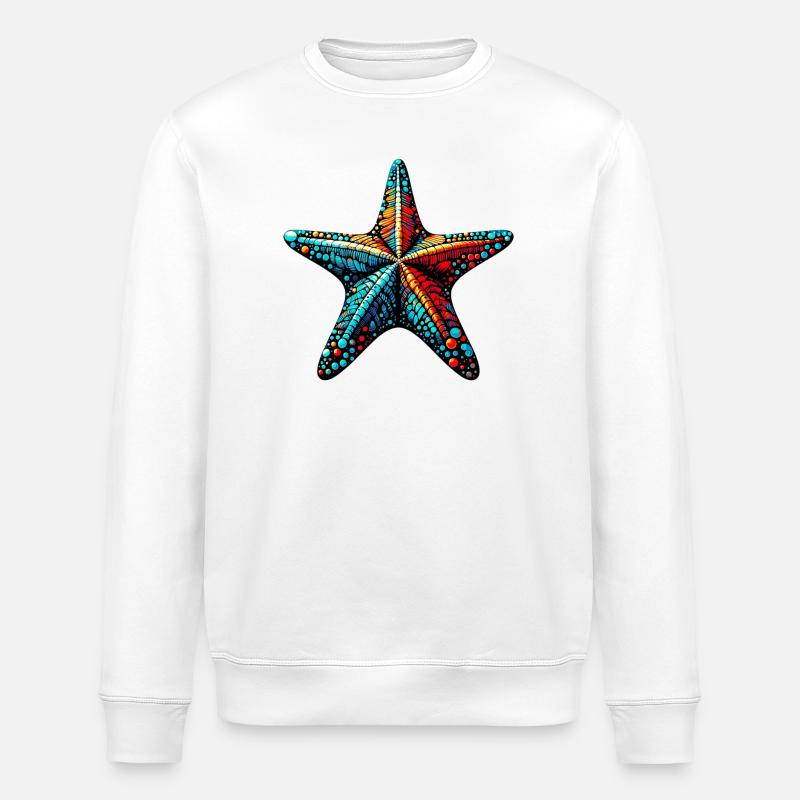 Starfish - Stanley/Stella ROLLER Unisex Organic Sweatshirt - white