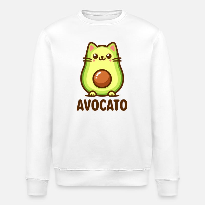 Avocato - Le Chat Mignon Avocat Chemise - Sweat bio ROLLER Stanley/Stella Unisexe - blanc