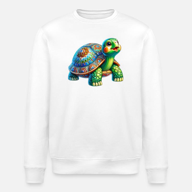Tortue - Sweat bio ROLLER Stanley/Stella Unisexe - blanc