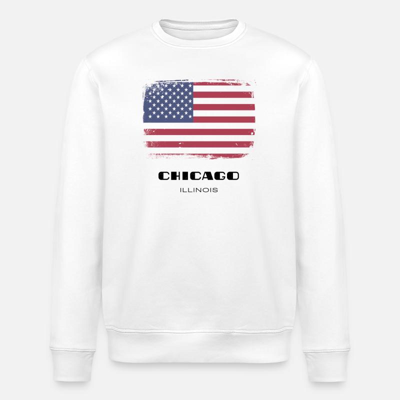 Chicago, Illinois, États-Unis - Sweat bio ROLLER Stanley/Stella Unisexe - blanc