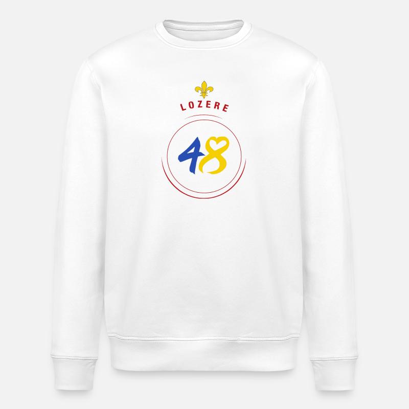 Lozère - Sweat bio ROLLER Stanley/Stella Unisexe - blanc