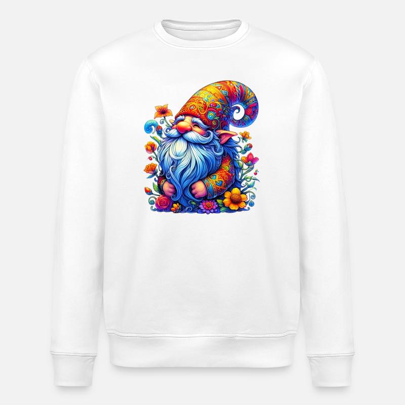 Gnom-Goblin-Elf - Stanley/Stella Unisex Bio-Sweatshirt ROLLER - Weiß