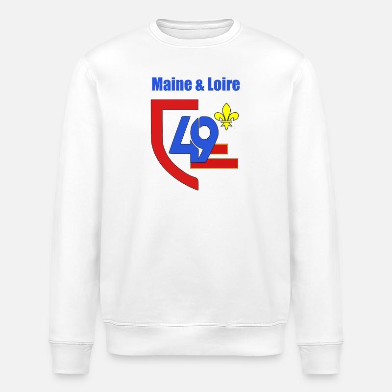 Maine et loire - Stanley/Stella Unisex Bio-Sweatshirt ROLLER - Weiß