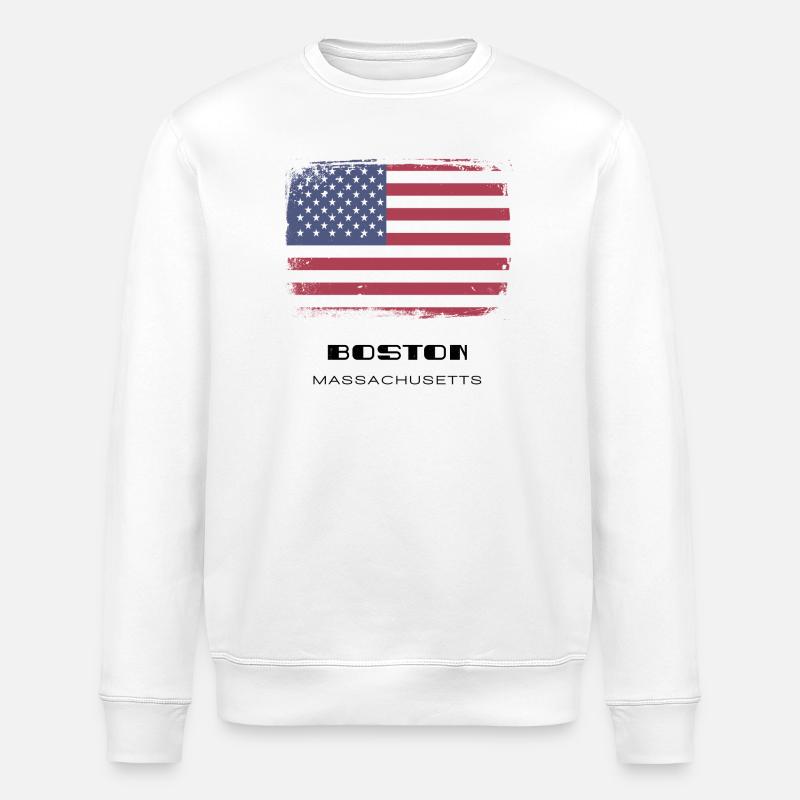 Boston, Massachusetts, USA - Stanley/Stella Unisex Bio-Sweatshirt ROLLER - Weiß