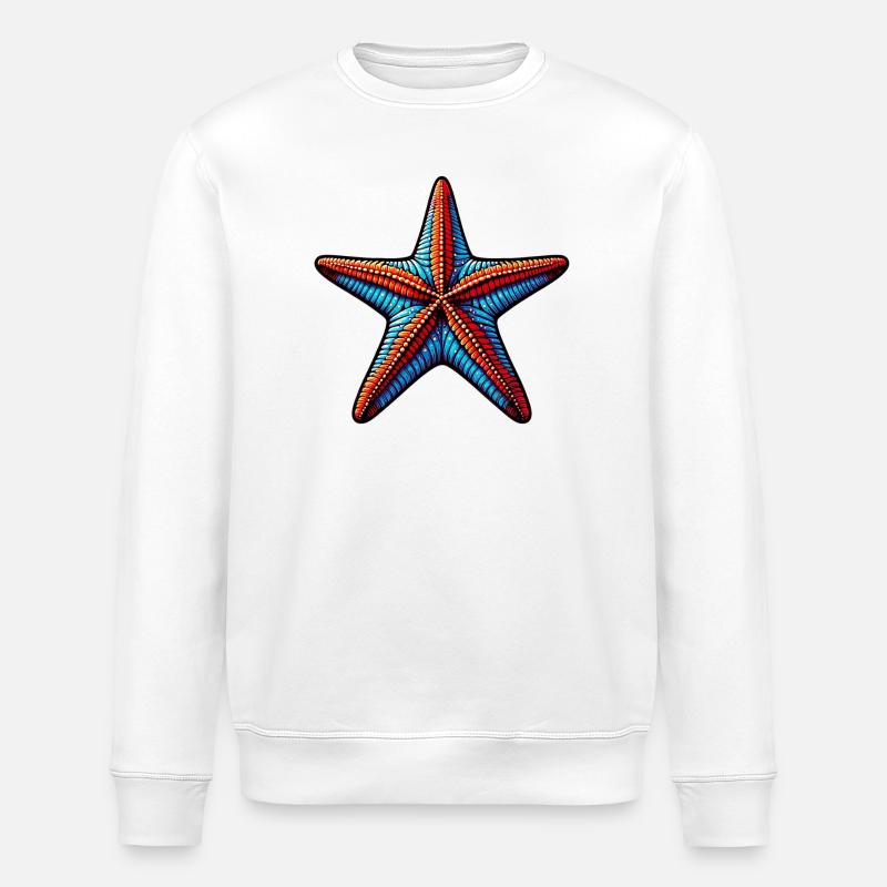 Seestern - Stanley/Stella Unisex Bio-Sweatshirt ROLLER - Weiß