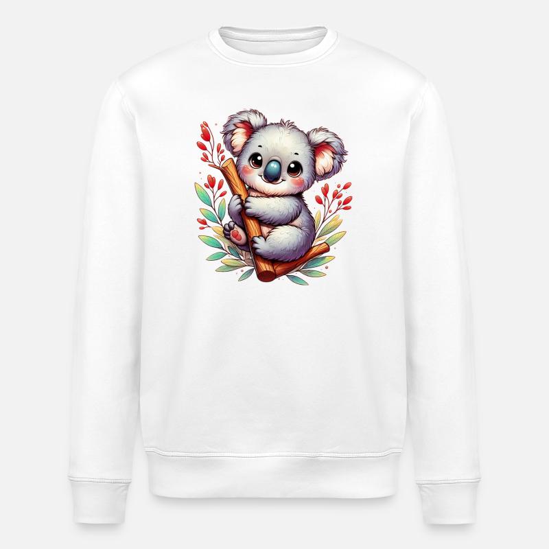 Koala - Stanley/Stella Unisex Bio-Sweatshirt ROLLER - Weiß