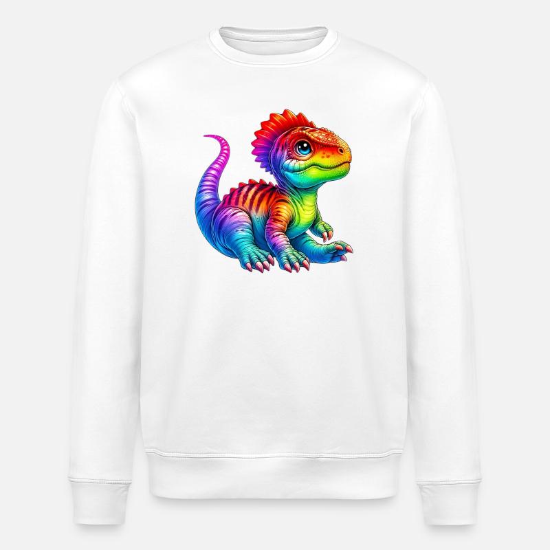 Dinosaure - Sweat bio ROLLER Stanley/Stella Unisexe - blanc