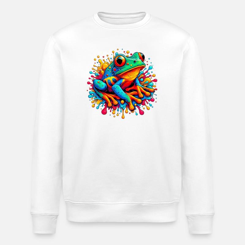 Grenouille - Sweat bio ROLLER Stanley/Stella Unisexe - blanc