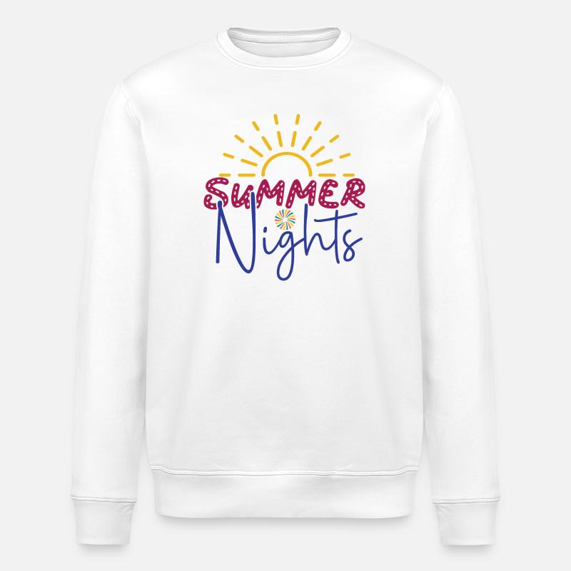 Sommernächte - Stanley/Stella Unisex Bio-Sweatshirt ROLLER - Weiß