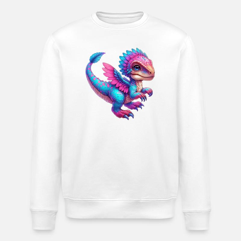 Dinosaure - Sweat bio ROLLER Stanley/Stella Unisexe - blanc