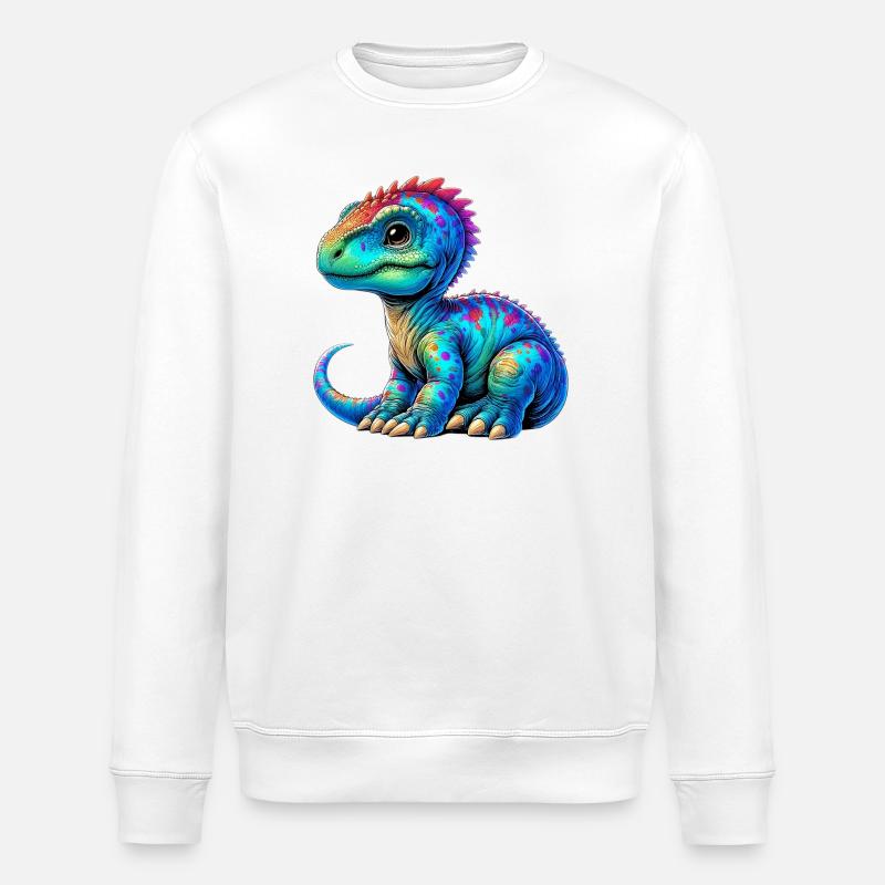 Dinosaure - Sweat bio ROLLER Stanley/Stella Unisexe - blanc