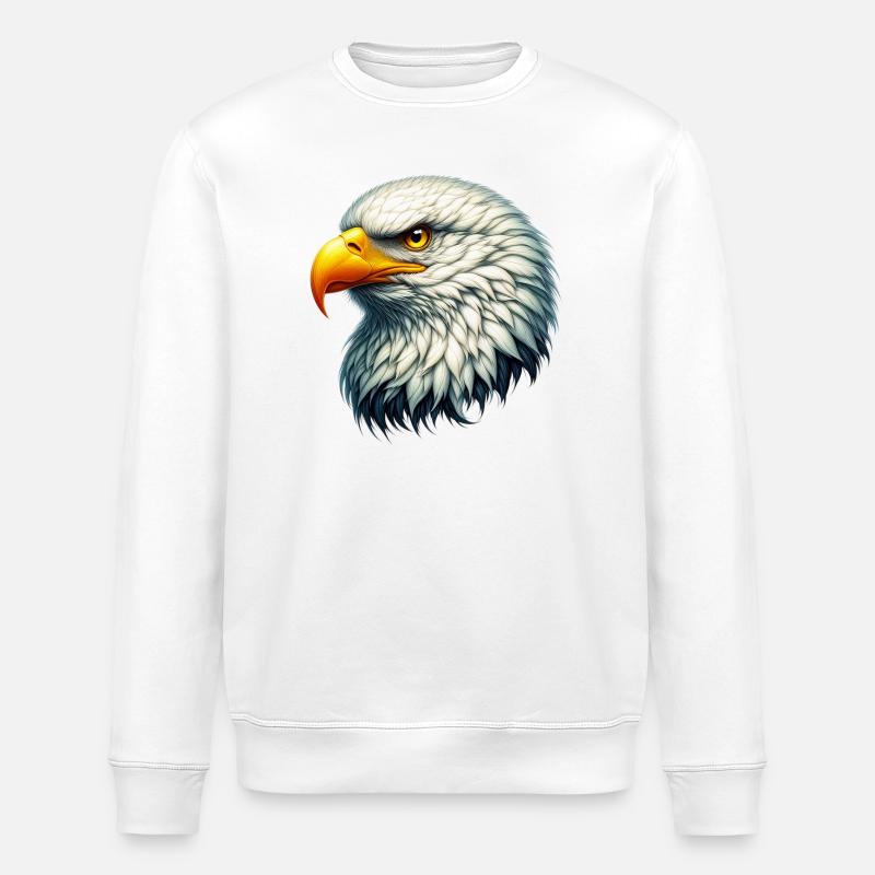 Eagle - Stanley/Stella ROLLER Unisex Organic Sweatshirt - white