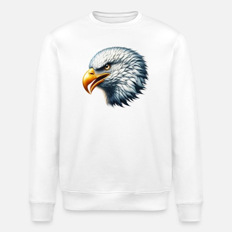 Eagle - Stanley/Stella ROLLER Unisex Organic Sweatshirt - white