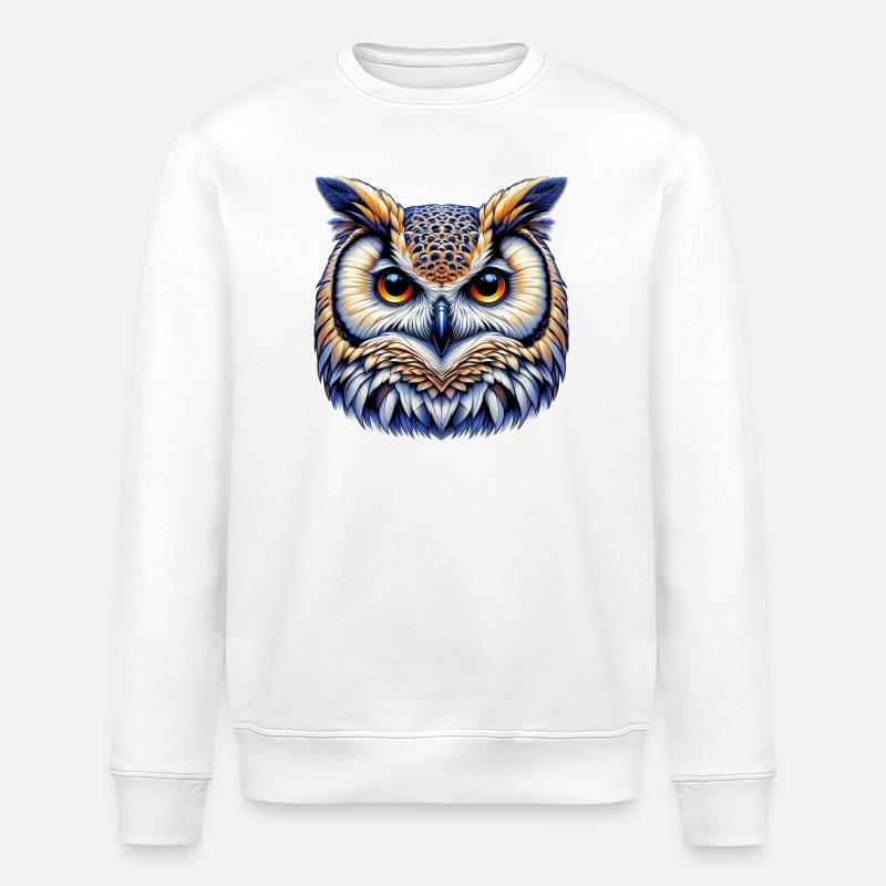Eule - Stanley/Stella Unisex Bio-Sweatshirt ROLLER - Weiß