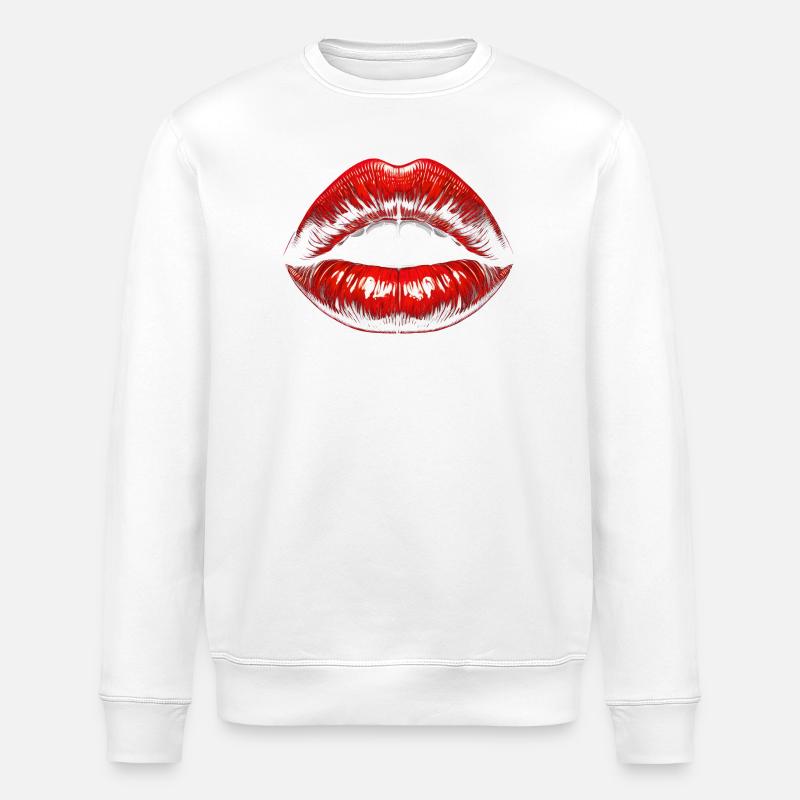 Lippen - Stanley/Stella Unisex Bio-Sweatshirt ROLLER - Weiß