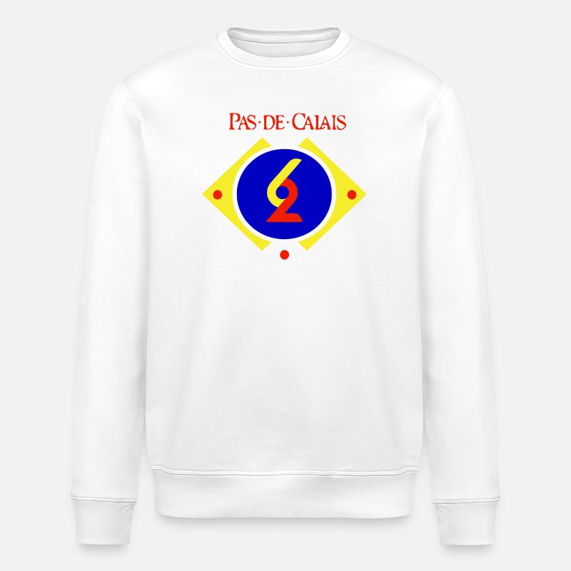 Pas de Calais - Stanley/Stella ROLLER Unisex Organic Sweatshirt - white