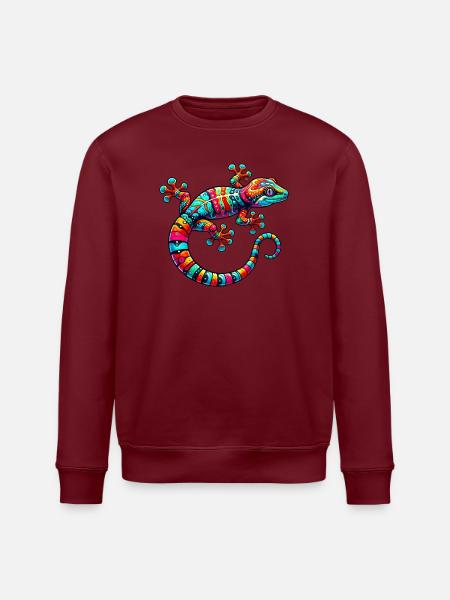 Gecko - Stanley/Stella ROLLER Unisex Organic Sweatshirt - white