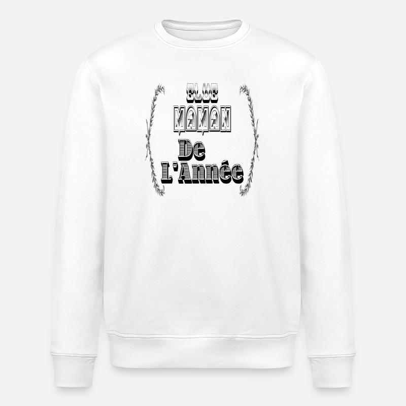 Elue Maman Année Mère - Sweat bio ROLLER Stanley/Stella Unisexe - blanc