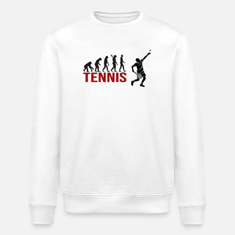 Evolution Tennis - Stanley/Stella Unisex Bio-Sweatshirt ROLLER - Weiß