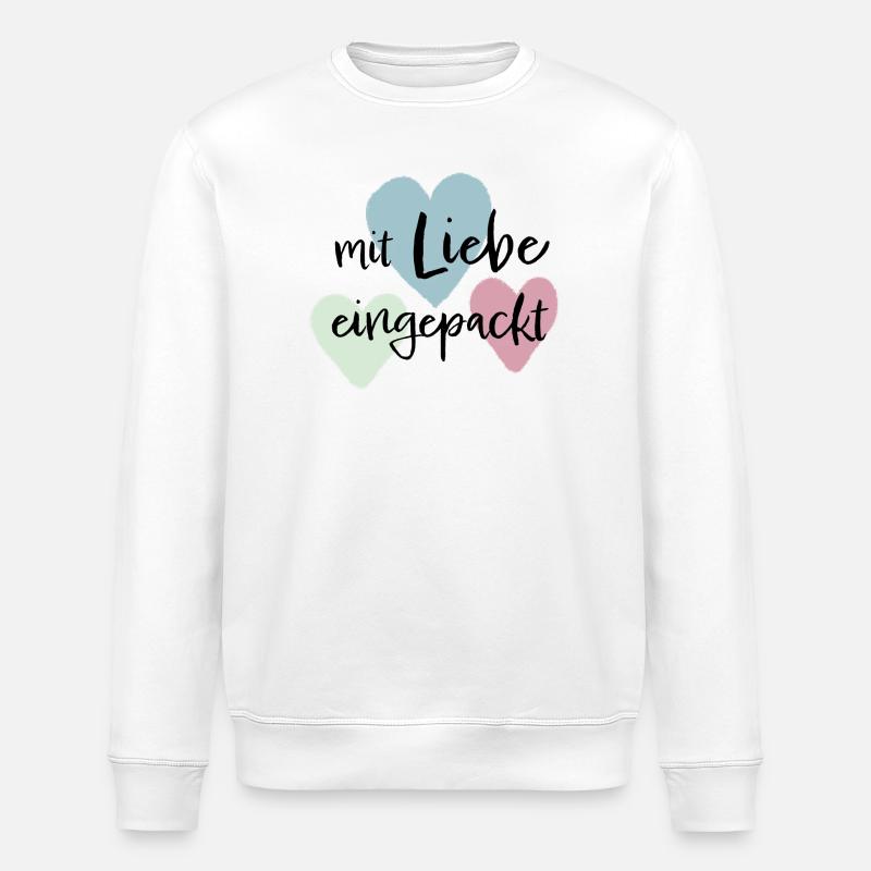 Mit liebe eingepackt - Stanley/Stella Unisex Bio-Sweatshirt ROLLER - Weiß