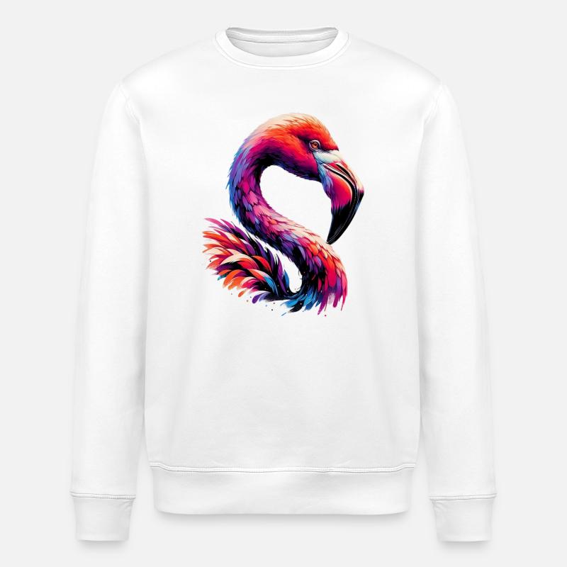 Flamant - Sweat bio ROLLER Stanley/Stella Unisexe - blanc