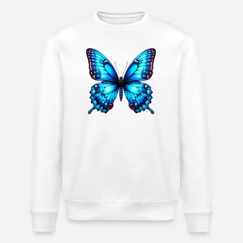 Papillon - Sweat bio ROLLER Stanley/Stella Unisexe - blanc