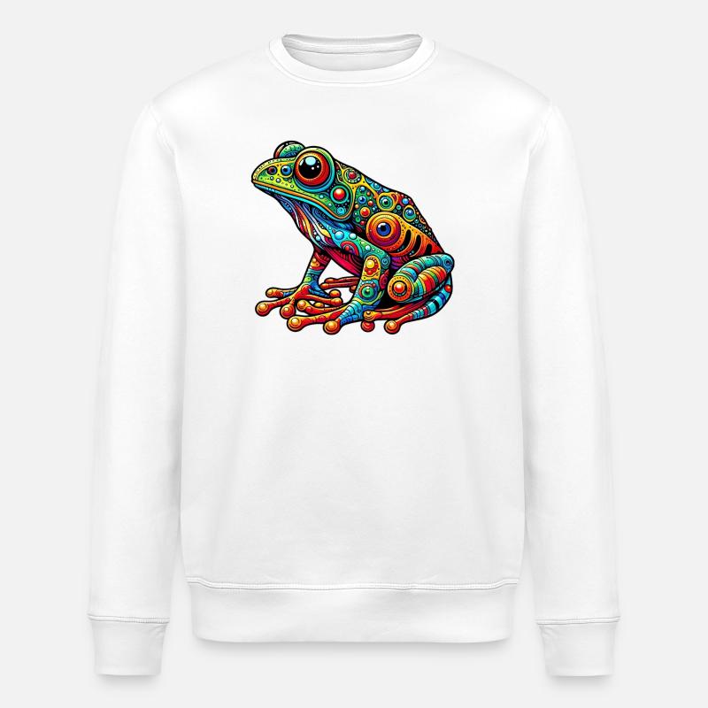 Grenouille - Sweat bio ROLLER Stanley/Stella Unisexe - blanc