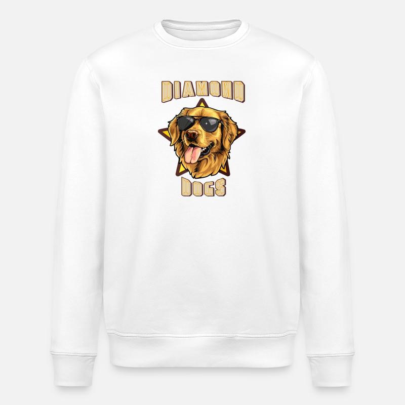 Diamond dogs - Stanley/Stella Unisex Bio-Sweatshirt ROLLER - Weiß