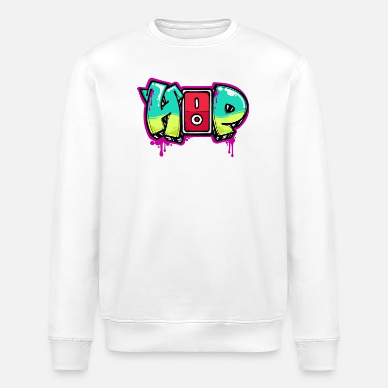 Strassenkunst Graffiti Spraydose Kunst Spruch - Stanley/Stella Unisex Bio-Sweatshirt ROLLER - Weiß