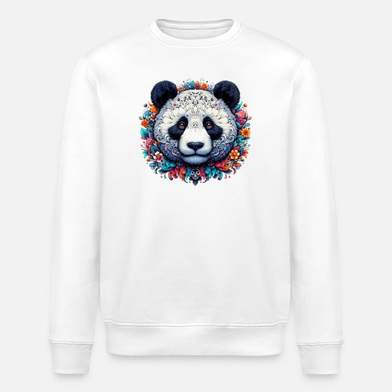 Panda - Sweat bio ROLLER Stanley/Stella Unisexe - blanc