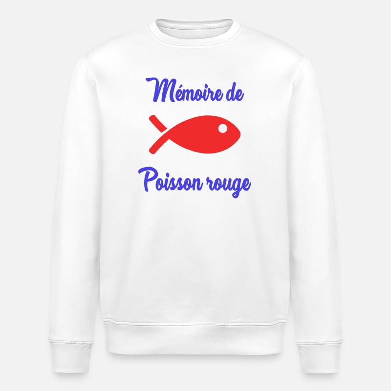 POISSON. POISSON D'AVRIL. HUMOUR - Sweat bio ROLLER Stanley/Stella Unisexe - blanc