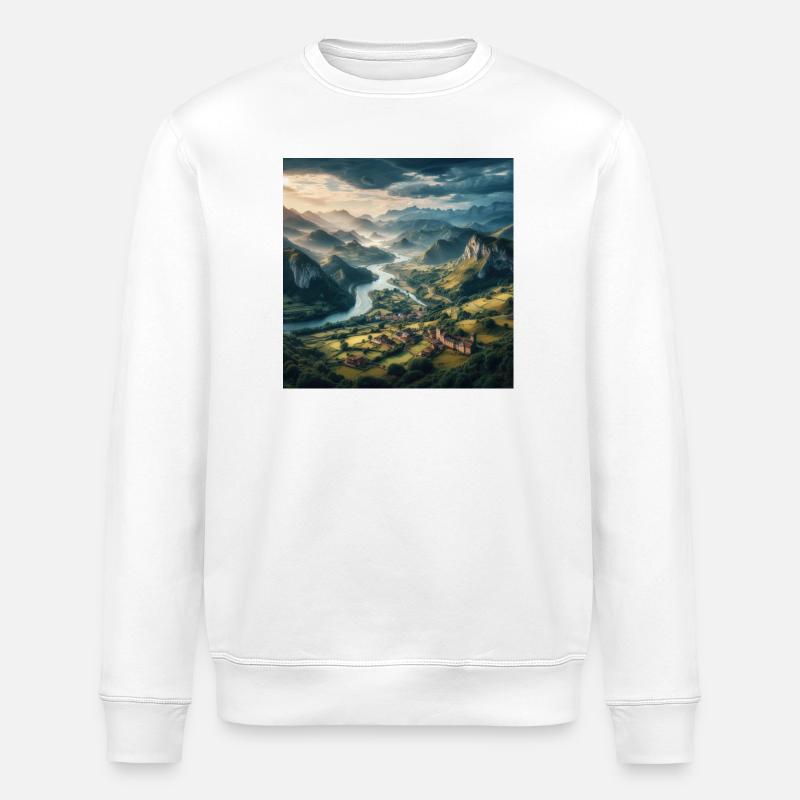 Asturies - Sweat bio ROLLER Stanley/Stella Unisexe - blanc