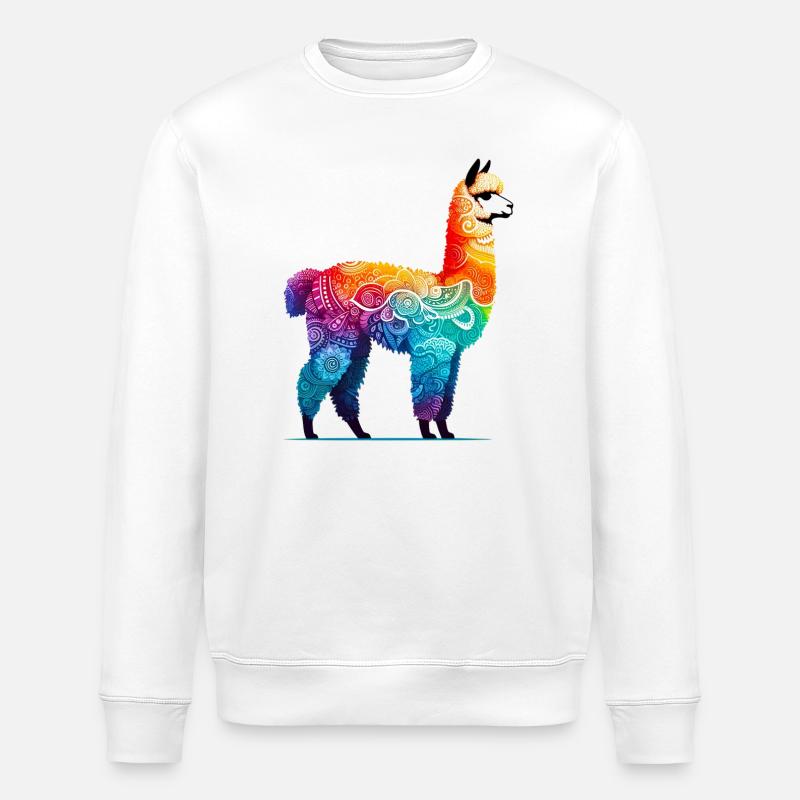 Alpaka - Stanley/Stella Unisex Bio-Sweatshirt ROLLER - Weiß