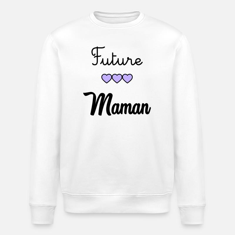 FUTURE MAMAN - Sweat bio ROLLER Stanley/Stella Unisexe - blanc