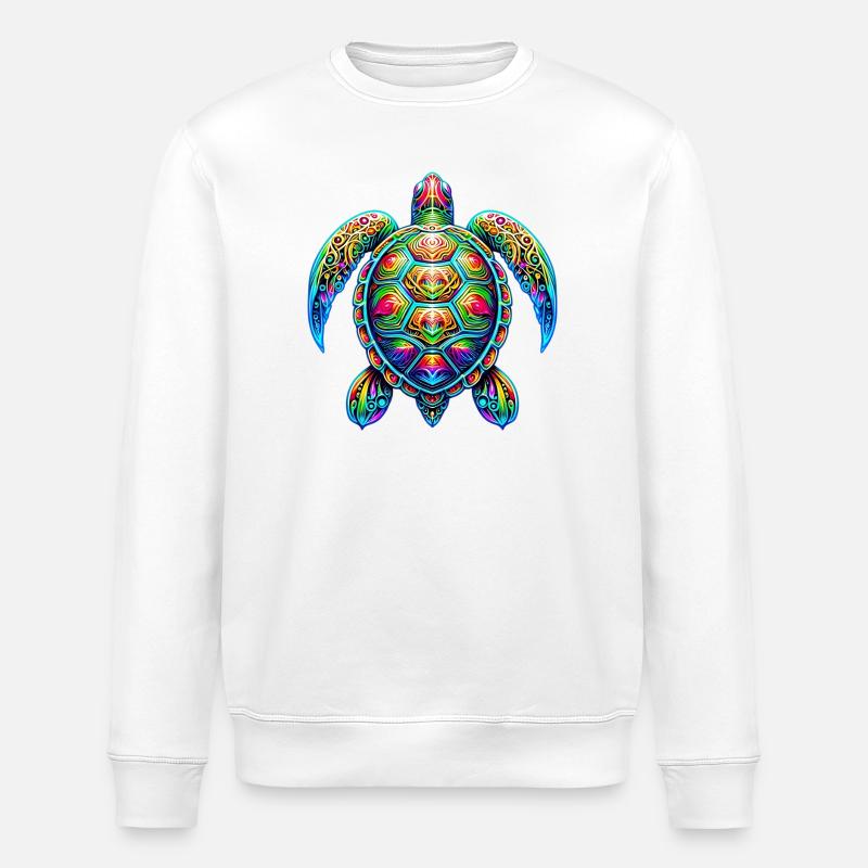Turtle - Stanley/Stella ROLLER Unisex Organic Sweatshirt - white