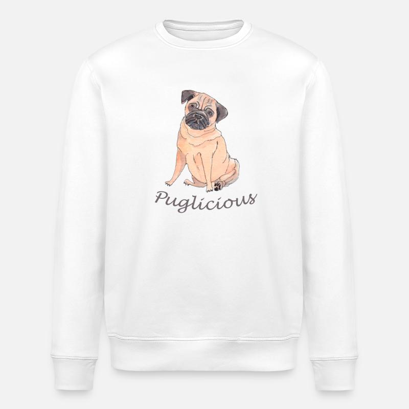 Puglicious - Stanley/Stella ROLLER Unisex Organic Sweatshirt - white